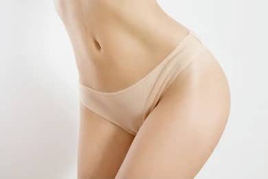 Cropped shot of a woman's lower body after vaginal laser rejuvenation in Palm Beach Gardens, FL